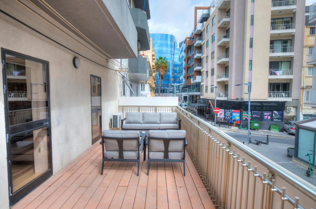 2Bedroom With Large Terrace In Paceville Jpor1-1 San Ġiljan Buitenkant foto